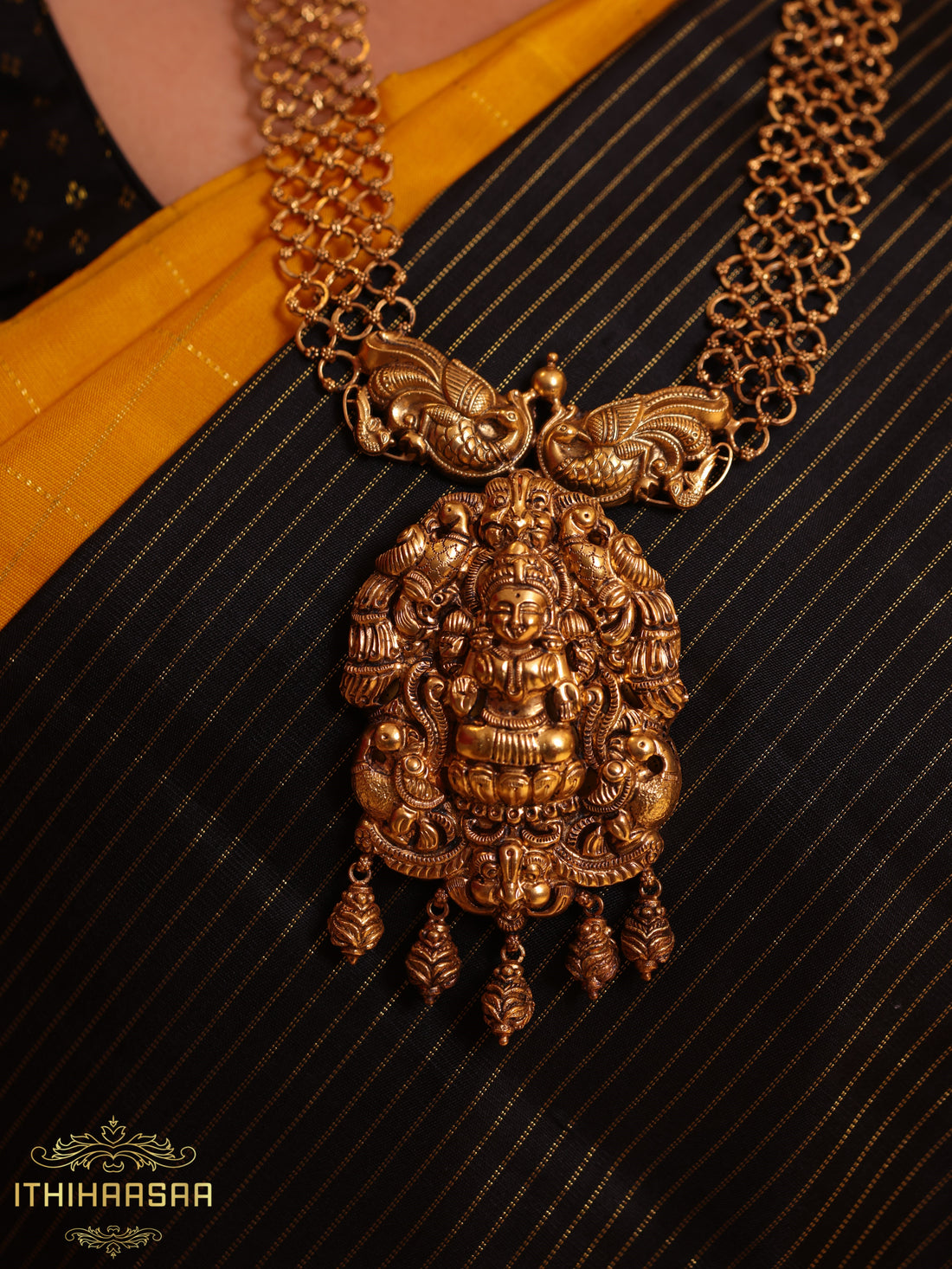 Goddess Lakshmi Handmade Antique Nakshi Necklace Set