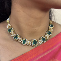 Shristi Exclusive CZ Emerald Necklace