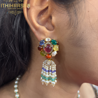 Uncut Polki Tassel Necklace