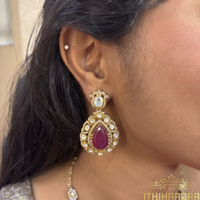 Amira Victorian Uncut Polki Ruby Necklace