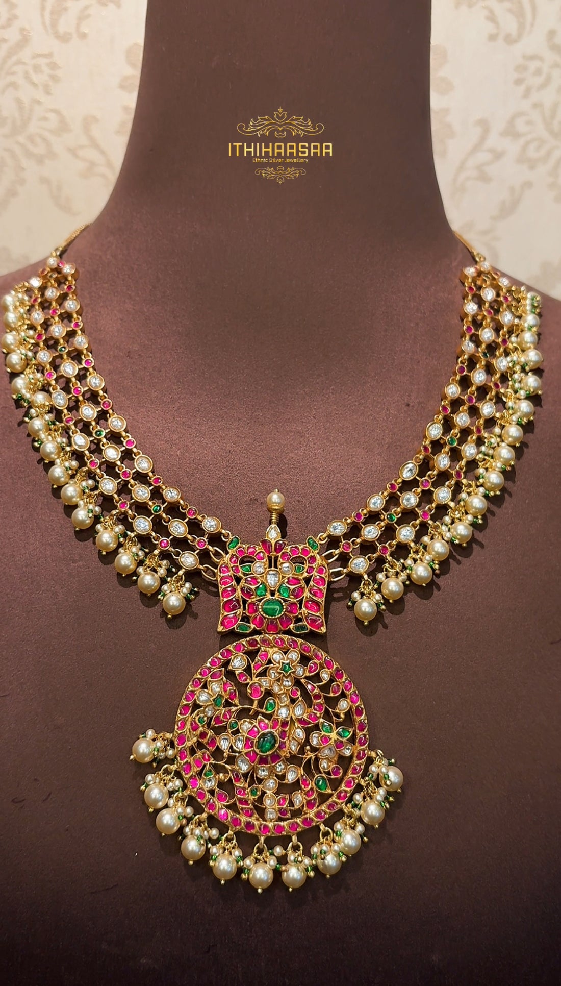 Peacock Kundan Necklace