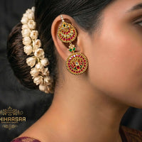 Convertible Kundan Earrings (2-in-1 Styling)