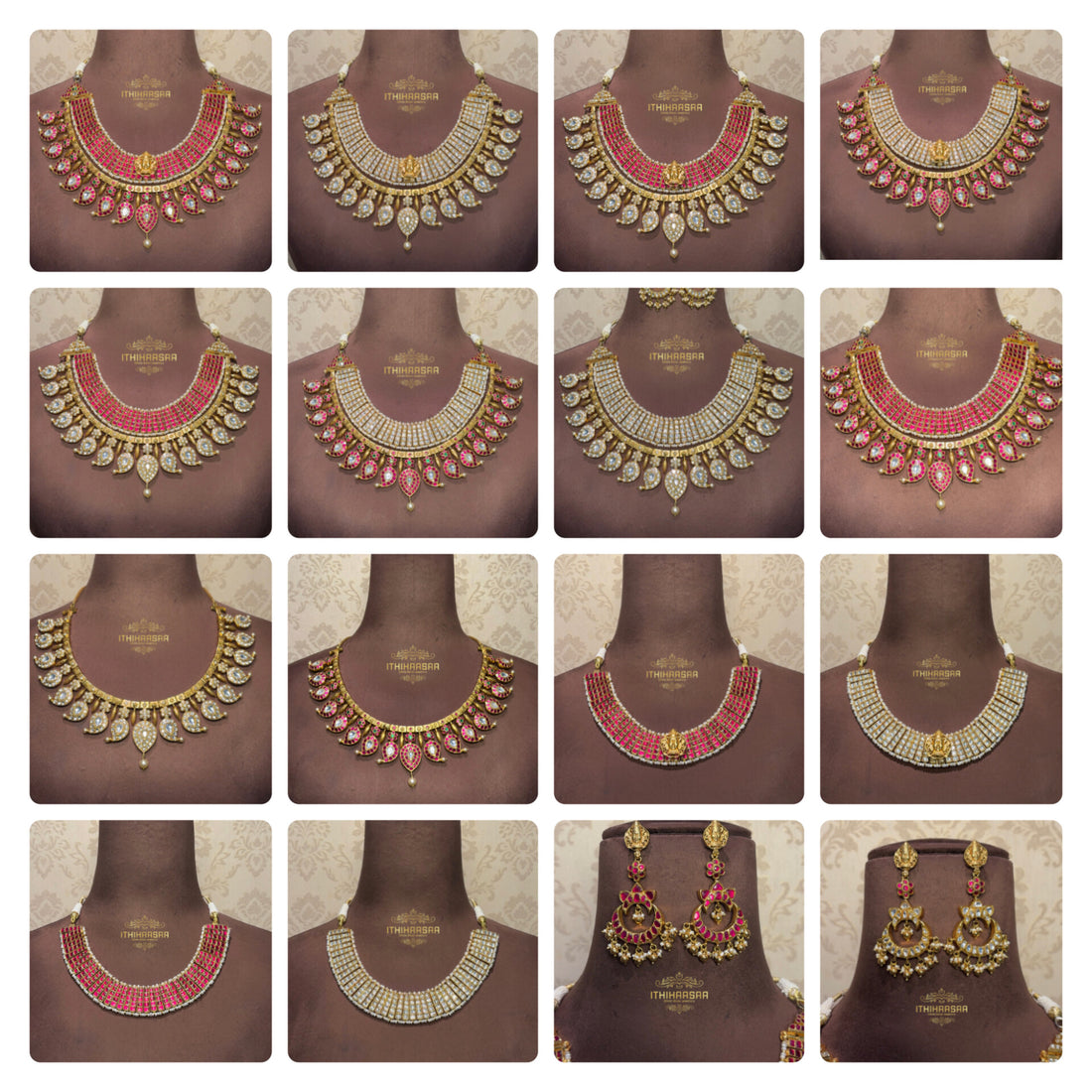 Ananya 10 in 1 Grand Antique Kundan Mango Mala