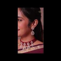Swarovski Ruby Choker Set