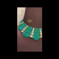 Janhavi Layered Turquoise Onyx Choker