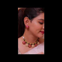 Antique Kundan Rope Necklace Set