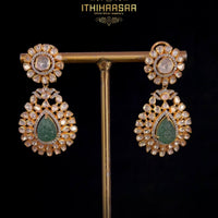Ahaana  Emerald drop earrings