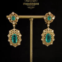 Tara Russian Emerald Stone Earrings